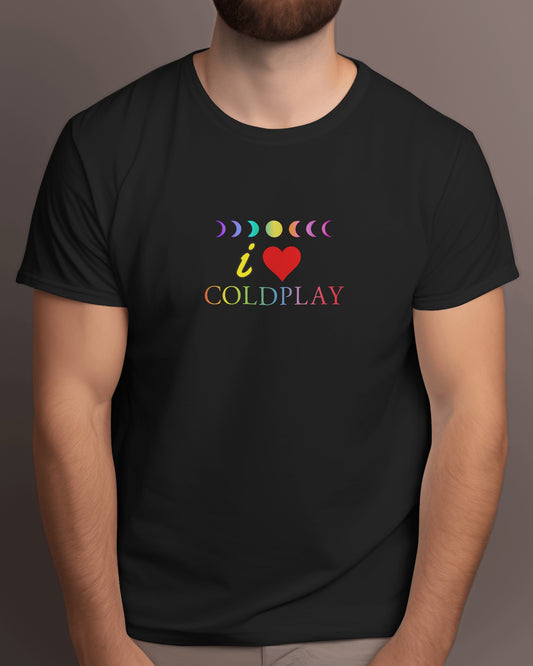 Teelure’s Men’s love for Coldplay Graphic Printed T-shirt